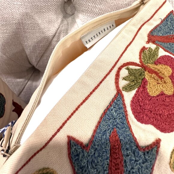 Pottery Barn Embroidered Multicolor Accent Pillows - Picture 4 of 4